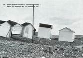 76 Seine Maritime CPSM FRANCE 76 "Saint Aubin sur Mer, Après la tempête de 1977".