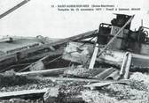 76 Seine Maritime CPSM FRANCE 76 "St Aubin sur Mer, Tempête de novembre 1977, treuil à bâteaux détruit".
