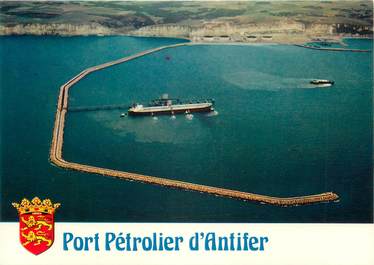 CPSM FRANCE 76 "St Jouin Bruneval, Port pétrolier".