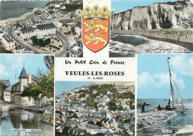 CPSM FRANCE 76 "Veules les Roses, Vues".