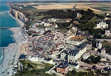 CPSM FRANCE 76 "Veules les Roses, Vue générale aérienne".