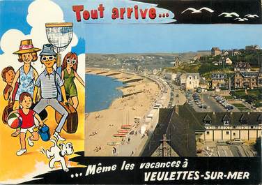 CPSM FRANCE 76 "Veulettes sur Mer, Vues".