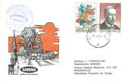 1 Er Vol LETTRE 1 ER VOL / BELGIQUE "Bruxelles / Brazzaville, 8 avril 1980"