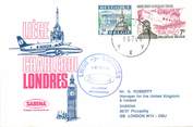 1 Er Vol LETTRE 1 ER VOL / BELGIQUE "Liège / Londres, 1er juin 1976"