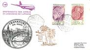 1 Er Vol LETTRE 1 ER VOL / ESPAGNE "Palma / Nice / Francfort, 26 décembre 1976"