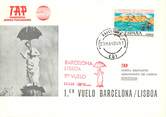 1 Er Vol LETTRE 1 ER VOL / ESPAGNE "Barcelone / Lisbonne, 23 mai 1980"