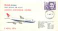 LETTRE 1 ER VOL / GRANDE BRETAGNE "Londres / Anchorage / Haneda, 3 avril 1974"