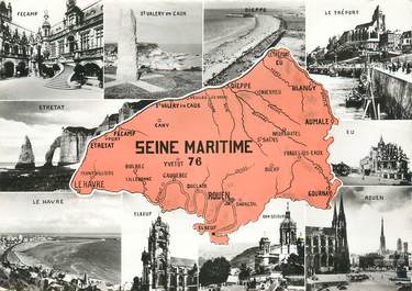 CPSM FRANCE 76 "Seine Maritime, Villes diverses".