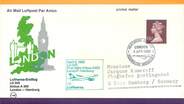 1 Er Vol LETTRE 1 ER VOL / GRANDE BRETAGNE "Londres / Hambourg, 6 avril 1980"