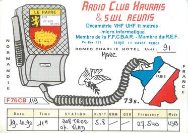 CPSM FRANCE 76 "Le Hâvre, Carte publicitaire".