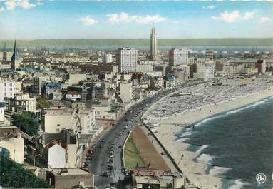 CPSM FRANCE 76 "Le Hâvre, La plage, le boulevard Albert".