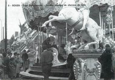 CPSM FRANCE 76 "Rouen, Foire St Romain". / MANEGE