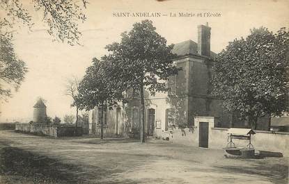 CPA FRANCE 58 "Saint Andelain, La Mairie et l'Ecole"