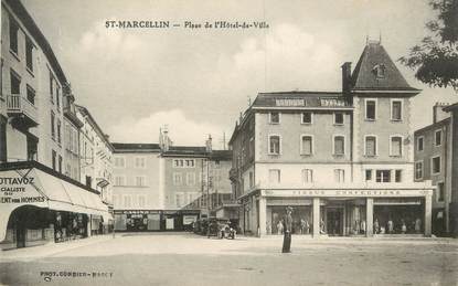 CPA FRANCE 38 "St Marcellin, Place de l'Hôtel de Ville".