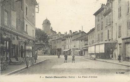 CPA FRANCE 38 "St Marcellin, La place d'armes".