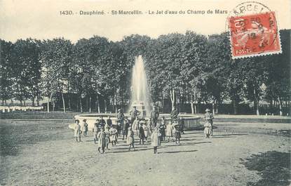 CPA FRANCE 38 "St Marcellin, Le jet d'eau du Champ de Mars".