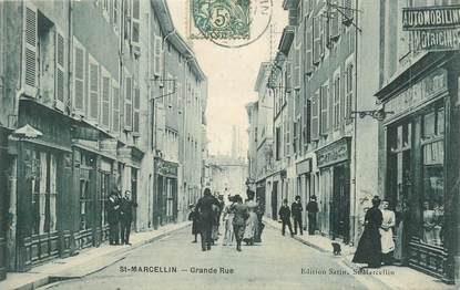 CPA FRANCE 38 " St Marcellin, Grande rue".