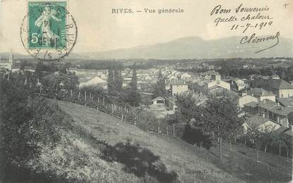 CPA FRANCE 38 " Rives, Vue générale".