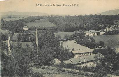 CPA FRANCE 38 " Rives, Usine de la Poype".
