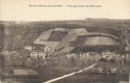 CPA FRANCE 38 " St Clair sur Galaure, Vue générale de Pérouzet".