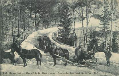 CPA FRANCE 38 "Massif de la Grande Chartreuse, Route du couvent ".
