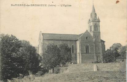 CPA FRANCE 38 "St Pierre de Bressieux, L'église".