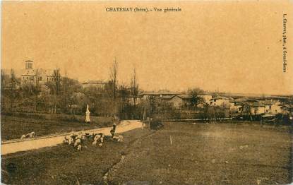 CPA FRANCE 38 "Chatenay, Vue générale".