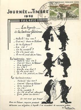 CPM FRANCE 14 " Falaise, Journée du timbre 1958".