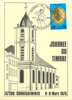 CPM FRANCE 57 "Sarreguemines, Journée du timbre de 1975".