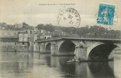 CPA FRANCE 91 " Corbeil, Le grand pont".