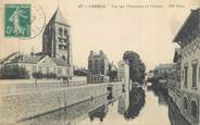 91 Essonne CPA FRANCE 91 " Corbeil, Vue sur l'Essonne et l'église".