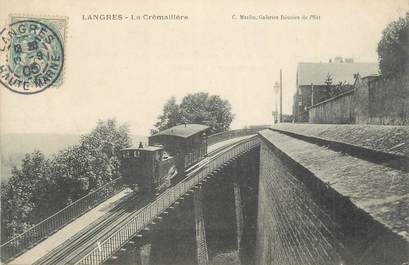 CPA FRANCE 52 " Langres, La crémaillère".