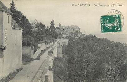 CPA FRANCE 52 " Langres, Les remparts".