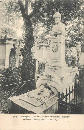 CPA FRANCE 75 " Paris 18ème, Cimetière de Montmartre, Tombeau de H. Heine".