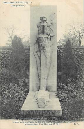 CPA FRANCE 75 " Paris 14ème, Cimetière de Montparnasse, Monument de Beaudelaire".