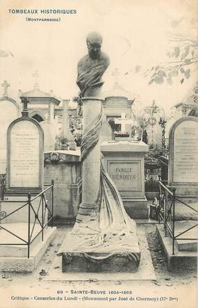 CPA FRANCE 75 " Paris 14ème, Cimetière de Montparnasse, Monument de Ste Beuve".