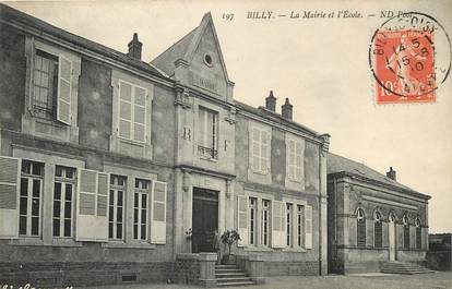 CPA FRANCE 58 "Billy, la Mairie et l'Rcole"