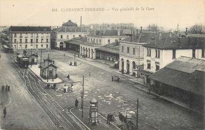 CPA FRANCE 63 "Clermont Ferrand, Vue générale de la gare".