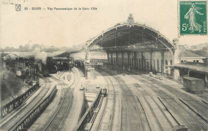 CPA FRANCE 21 " Dijon, Vue panoramique de la gare". / GARE