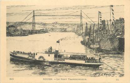 CPA FRANCE 76 " Rouen, Le pont transbordeur".