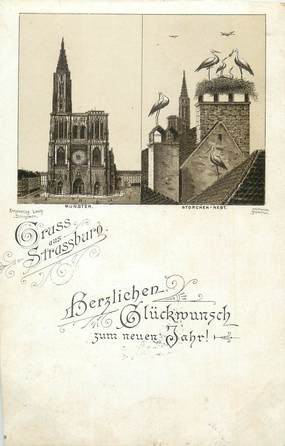 CPA FRANCE 67 "Strasbourg". / GRUSS / 1896