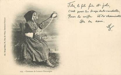 CPA FRANCE 63 "La Tour d'Auvergne, Costume"'. / FOLKLORE