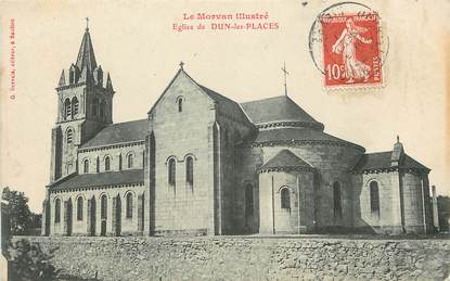 CPA FRANCE 58 "Dun les Places, L'Eglise"