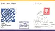 1 Er Vol LETTRE 1 ER VOL / PAYS BAS "Rotterdam / Francfort, 4 septembre 1978"