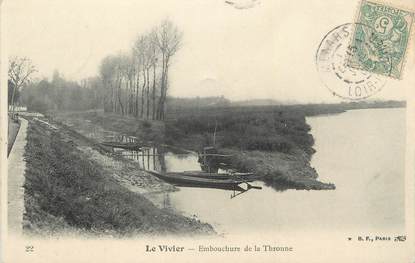 CPA FRANCE 41 "Cour sur Loire, Embouchure de la Thronne".