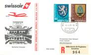 1 Er Vol LETTRE 1 ER VOL / SUISSE "Zürich / Malaga, 4 avril 1981"