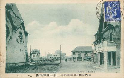 CPA FRANCE 59 "Merlimont Plage, La Potinière et le rond point".