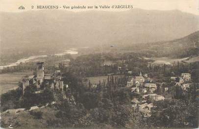 CPA FRANCE 66 " Beaucens, Vue générale sur la vallée d'Argelès".