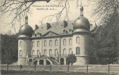 CPA FRANCE 71 " Ozolles, Château de Rambuteau".