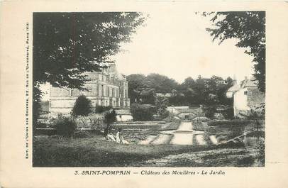 CPA FRANCE 79 " ST Pompain, Château des Moulières, le jardin".